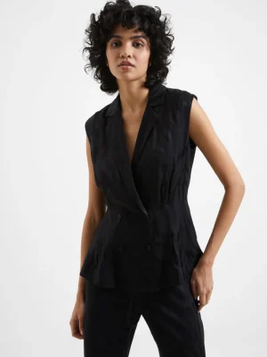 FRENCH CONNECTION Women's Suits | Co-ords<Aba Eco Satin Waistcoat Blackout