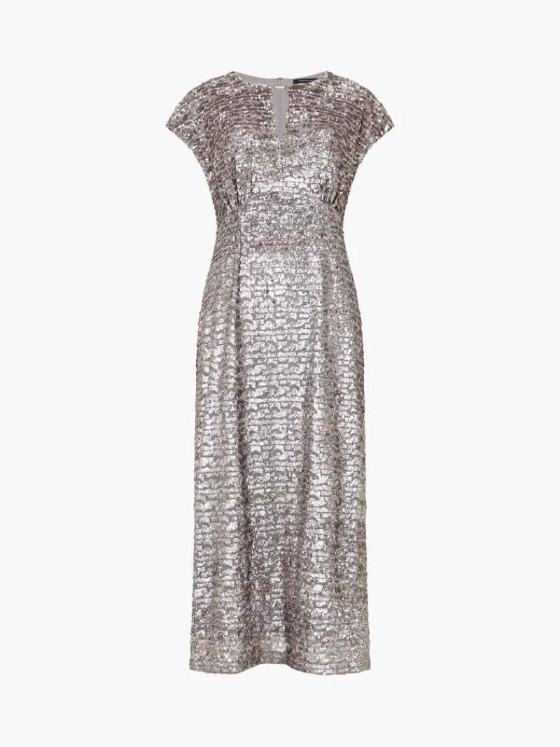 FRENCH CONNECTION Party Dresses<Adalynn Sequin Midi Dress GunMetal