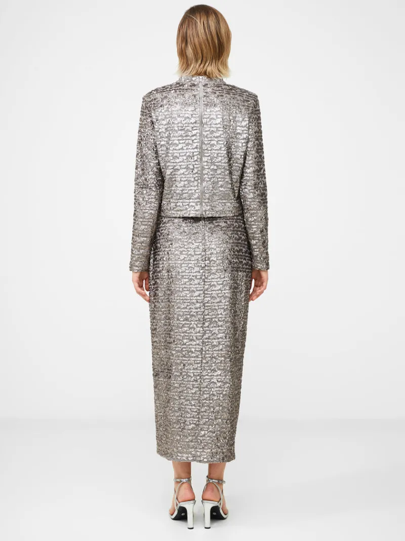 FRENCH CONNECTION Co-ords<Adalynn Sequin Midi Skirt GunMetal