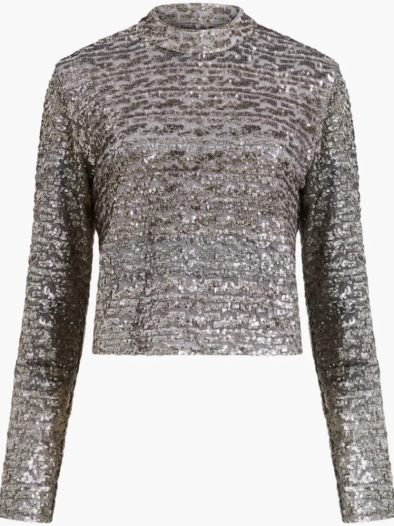 FRENCH CONNECTION Co-ords<Adalynn Sequin Top GunMetal