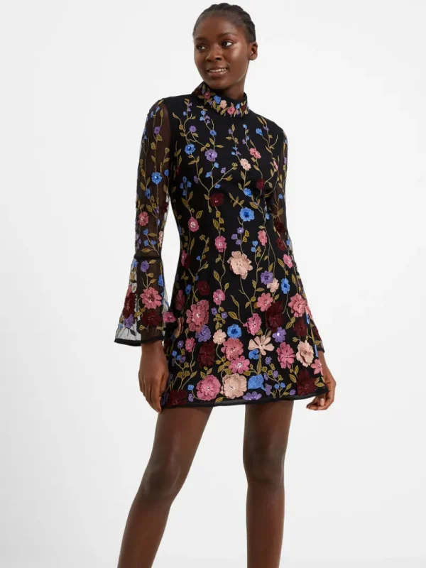 FRENCH CONNECTION Party Dresses<Astrida Embellished Mini Dress BlackMulti