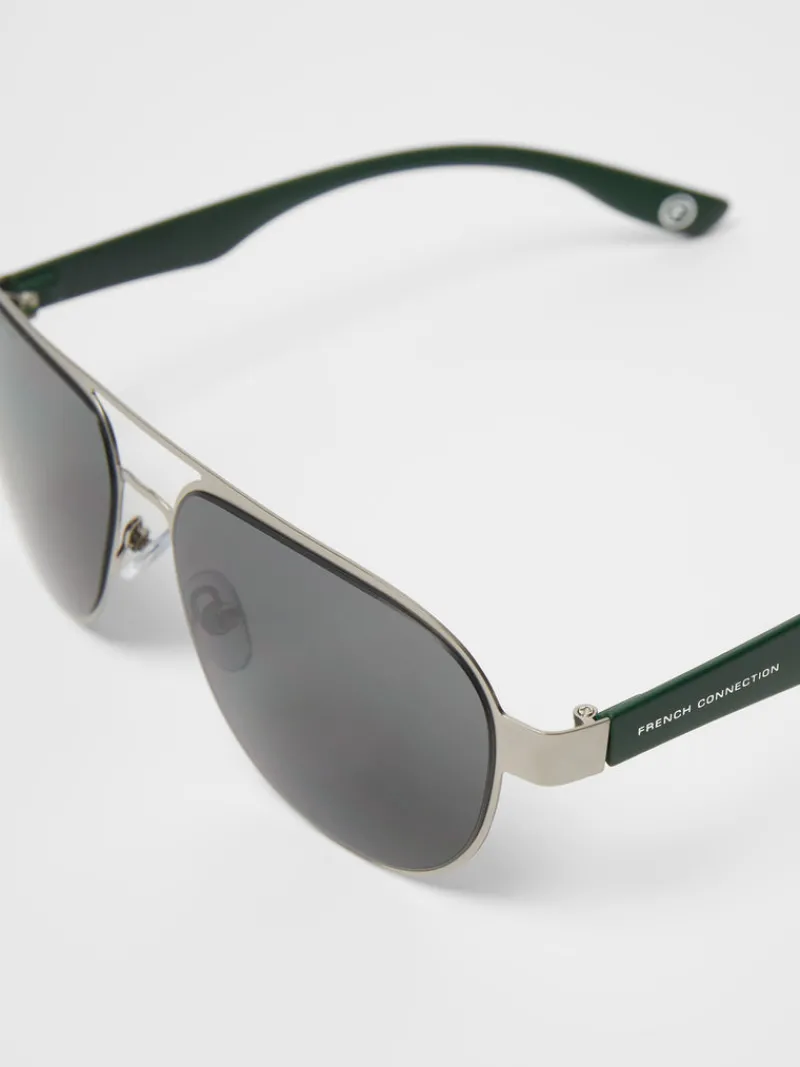 FRENCH CONNECTION Sunglasses<Aviator Sunglasses Gunmetal