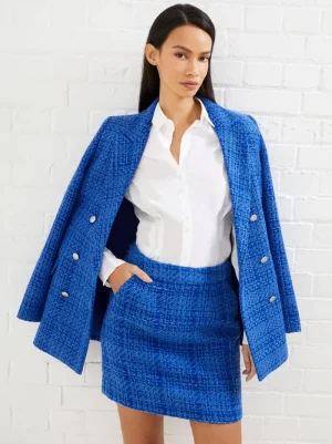 FRENCH CONNECTION Women's Suits | Co-ords<Azzurra Tweed Mini Skirt LightBlueDepths