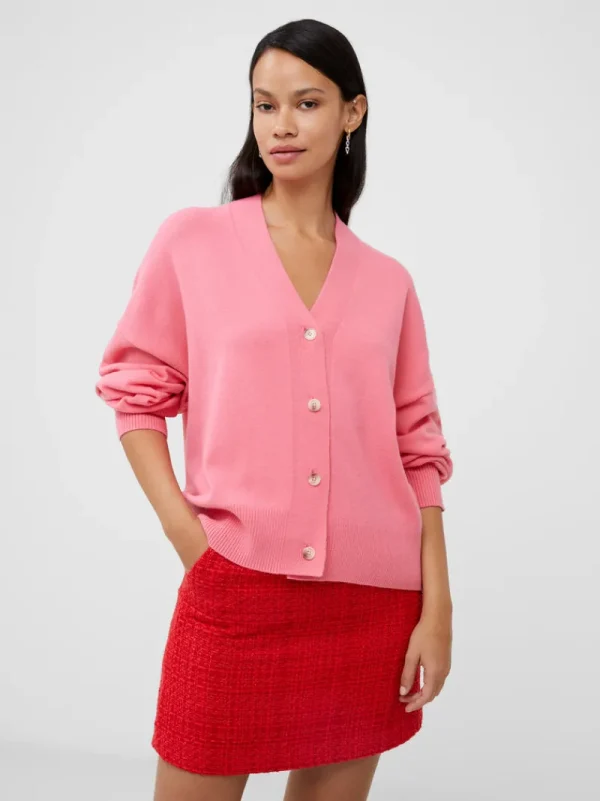 FRENCH CONNECTION Jumpers & Cardigans<Babysoft V-Neck Cardigan BrightDesertRose