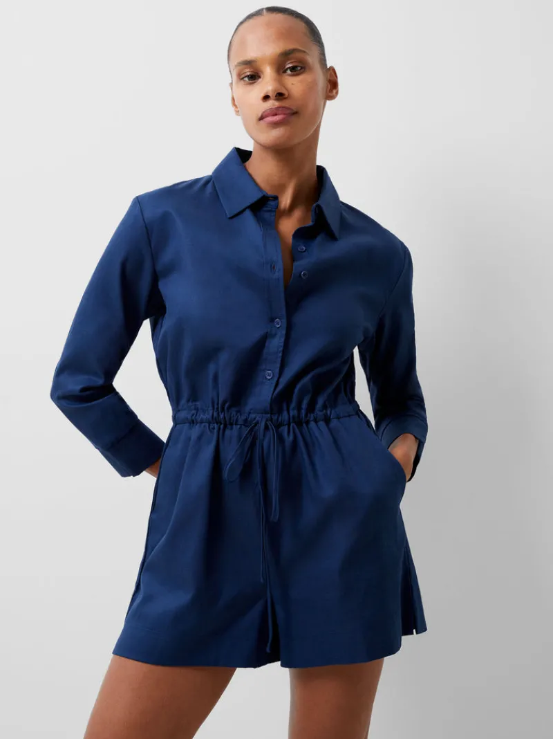 FRENCH CONNECTION Jumpsuits & Playsuits<Bodie Blend Playsuit MidnightBlue
