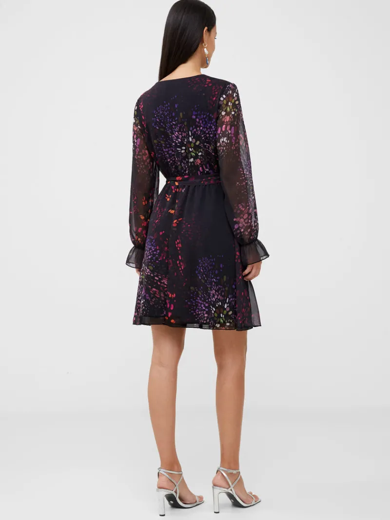 FRENCH CONNECTION Party Dresses | Wedding Guest Dresses<Bodine Wrap Printed Mini Dress BlackMulti