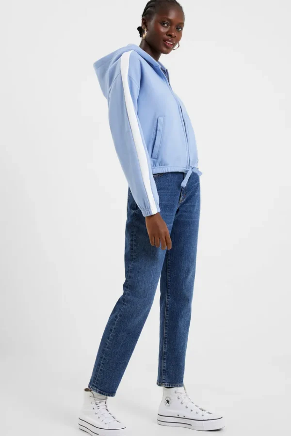FRENCH CONNECTION Hoodies & Sweatshirts<Boxy Panel Sleeves Hoodie WashedBlue
