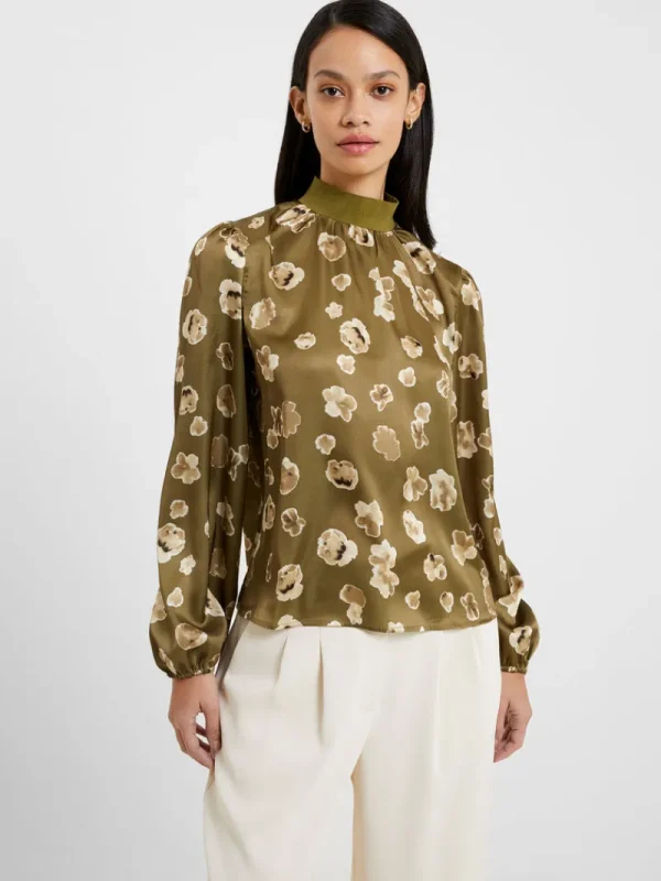 FRENCH CONNECTION Sale<Bronwen Aleeya Satin Top Nutria