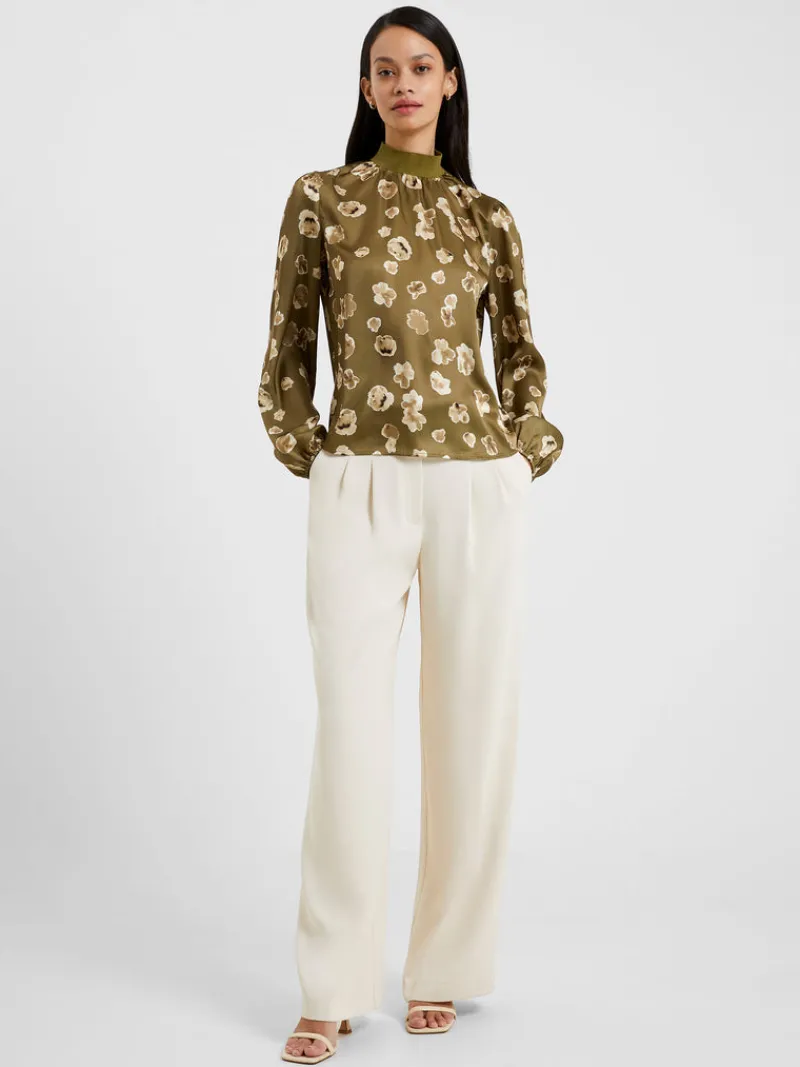 FRENCH CONNECTION Sale<Bronwen Aleeya Satin Top Nutria
