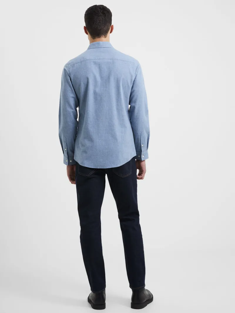 FRENCH CONNECTION Sale | Men's Shirts<Brushed Melange Long Sleeve Shirt LightBlue