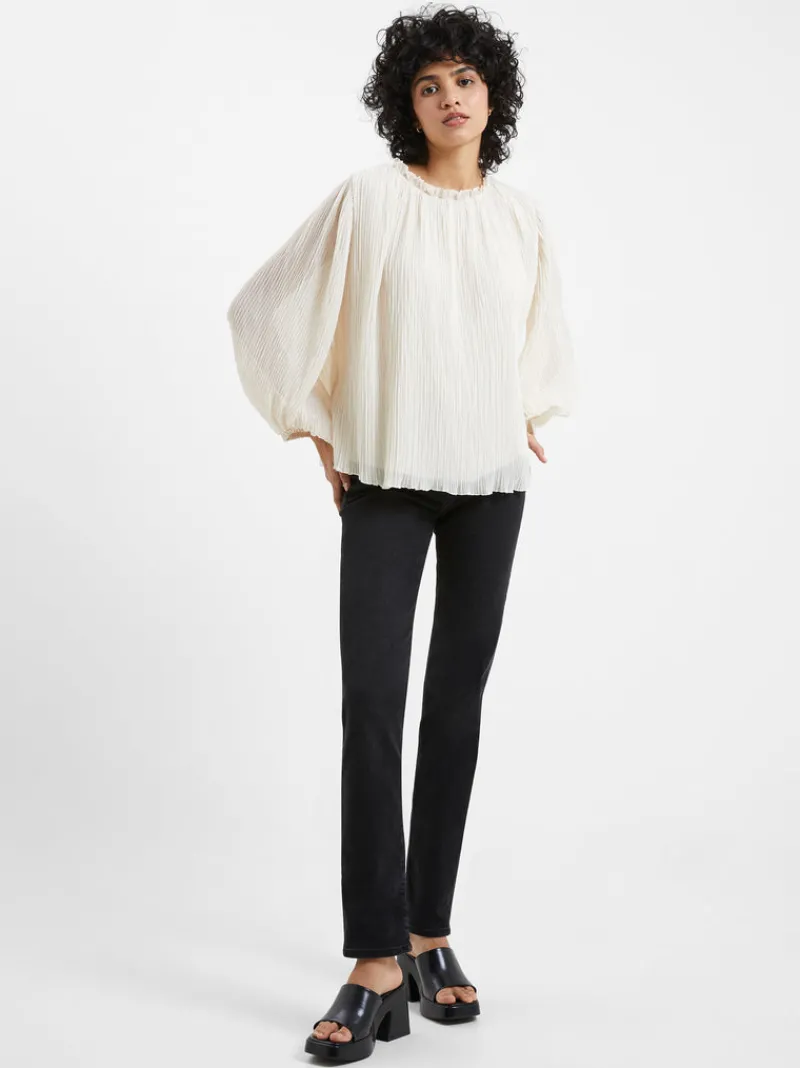FRENCH CONNECTION Sale<Callie Lurex Pleated Top ClassicCream