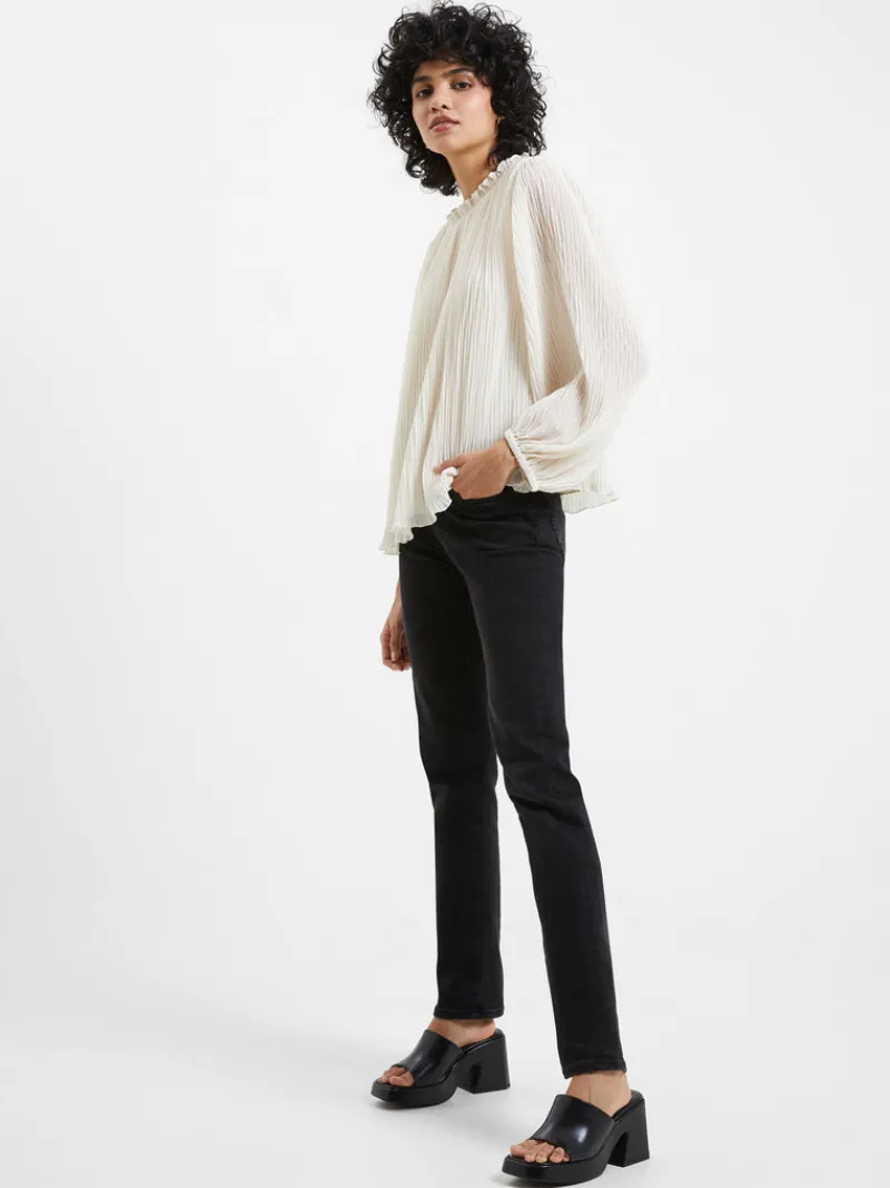 FRENCH CONNECTION Sale<Callie Lurex Pleated Top ClassicCream