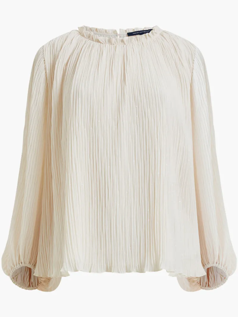 FRENCH CONNECTION Sale<Callie Lurex Pleated Top ClassicCream