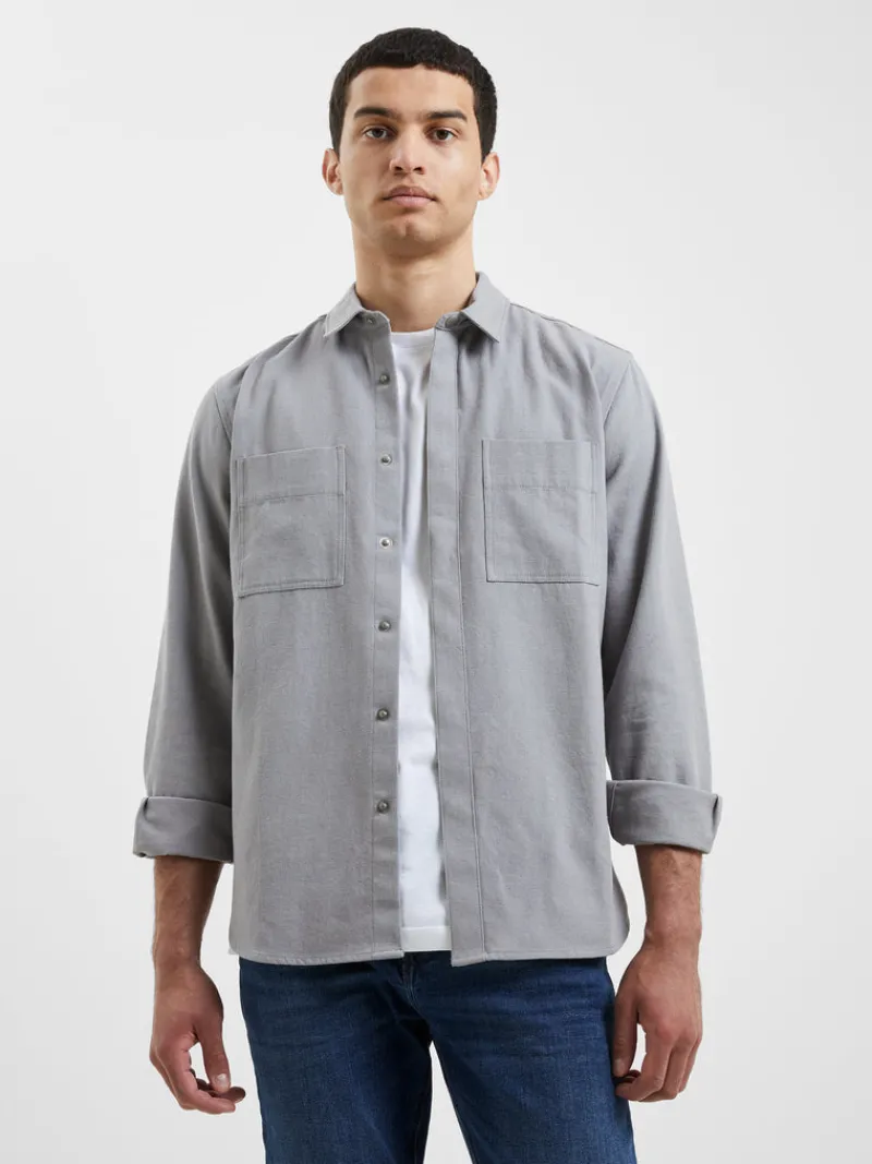 FRENCH CONNECTION Sale | Men's Shirts<Canvas Duo Pocket Shirt SleetGrey
