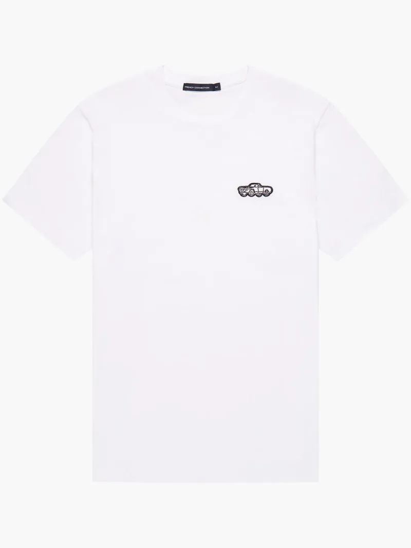 FRENCH CONNECTION T-Shirts & Polo Shirts<Car Badge T-Shirt LinenWhite