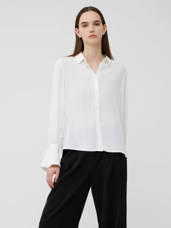 FRENCH CONNECTION Women's Shirts | Tops<Cecile Crepe Shirt SummerWhite