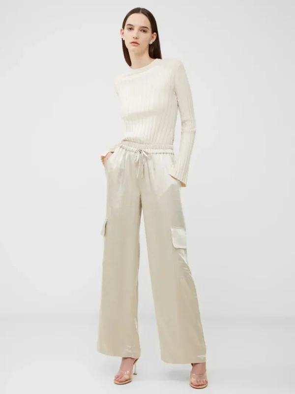 FRENCH CONNECTION Women's Trousers<Chloetta Recycled Cargo Trousers SilverLining