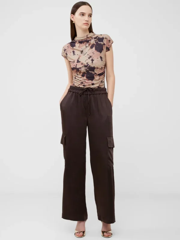 FRENCH CONNECTION Women's Trousers<Chloetta Recycled Cargo Trousers ChocolateTorte