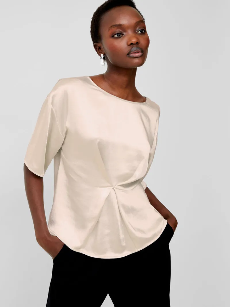 FRENCH CONNECTION Tops<Chloetta Recycled Top SilverLining
