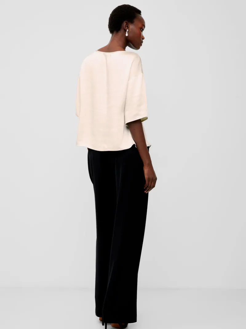FRENCH CONNECTION Tops<Chloetta Recycled Top SilverLining