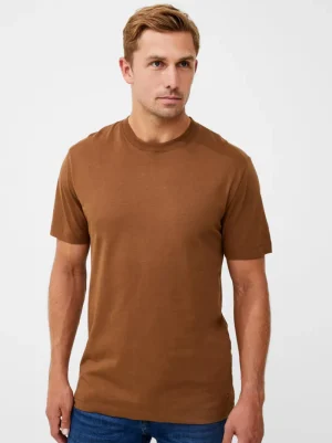 FRENCH CONNECTION Sale | T-Shirts & Polo Shirts<Classic Organic T-Shirt Sepia