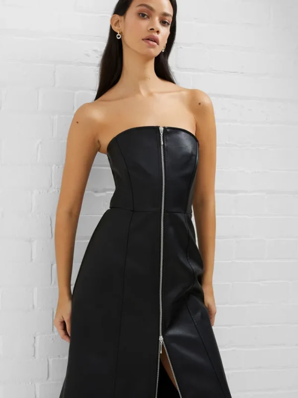 FRENCH CONNECTION Party Dresses<Claudia PU Dress Blackout