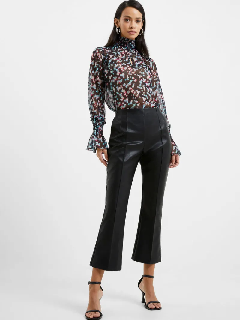 FRENCH CONNECTION Sale<Claudia PU Stretch Trousers Blackout