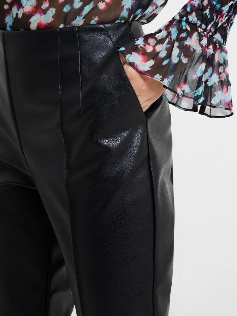 FRENCH CONNECTION Sale<Claudia PU Stretch Trousers Blackout