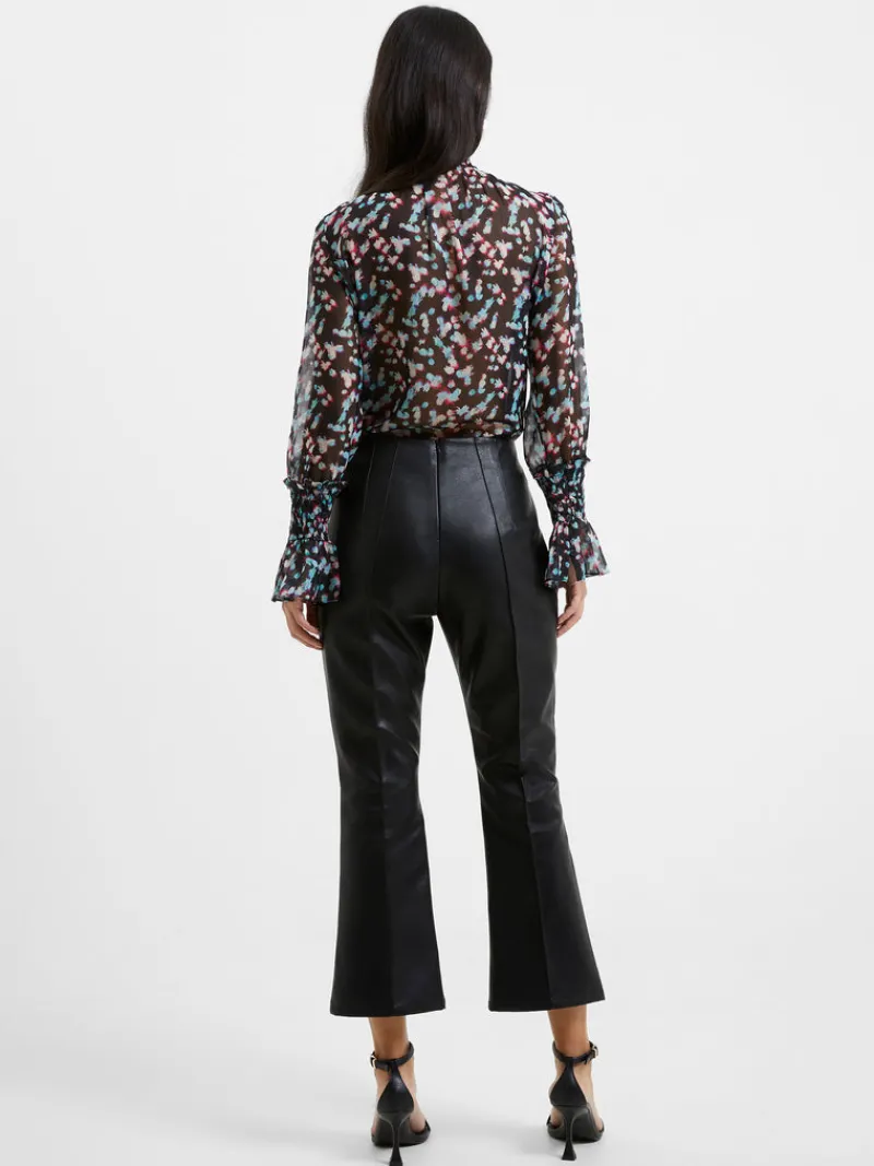 FRENCH CONNECTION Sale<Claudia PU Stretch Trousers Blackout