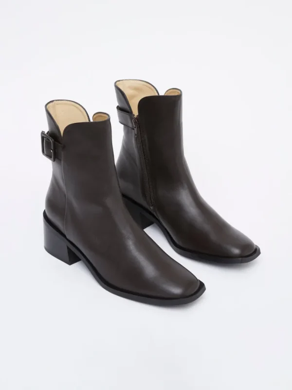 FRENCH CONNECTION Shoes<Connie Ankle Boots Chocolate