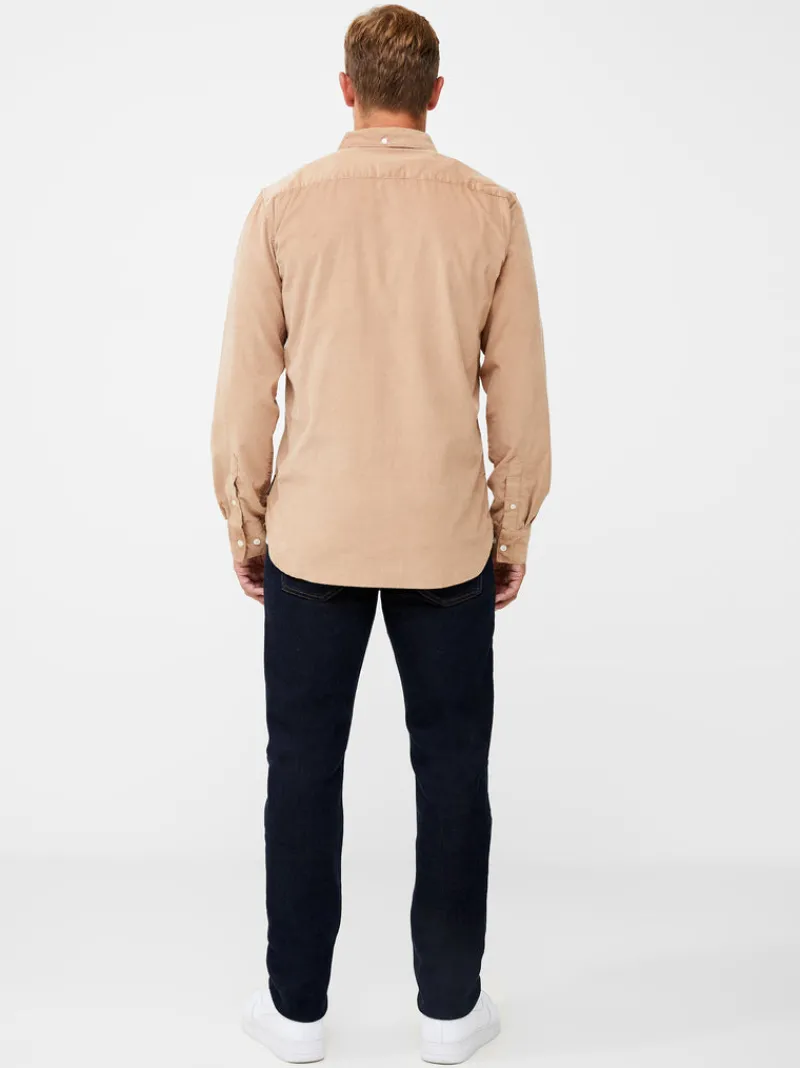 FRENCH CONNECTION Sale | Men's Shirts<Cord Long Sleeve Oxford Shirt Camel