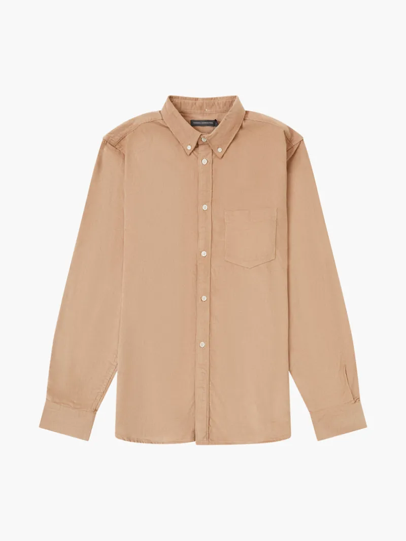 FRENCH CONNECTION Sale | Men's Shirts<Cord Long Sleeve Oxford Shirt Camel