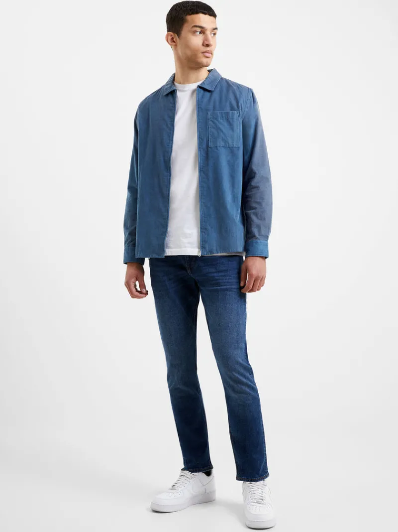 FRENCH CONNECTION Sale | Men's Shirts<Cord Zip Shirt Blue