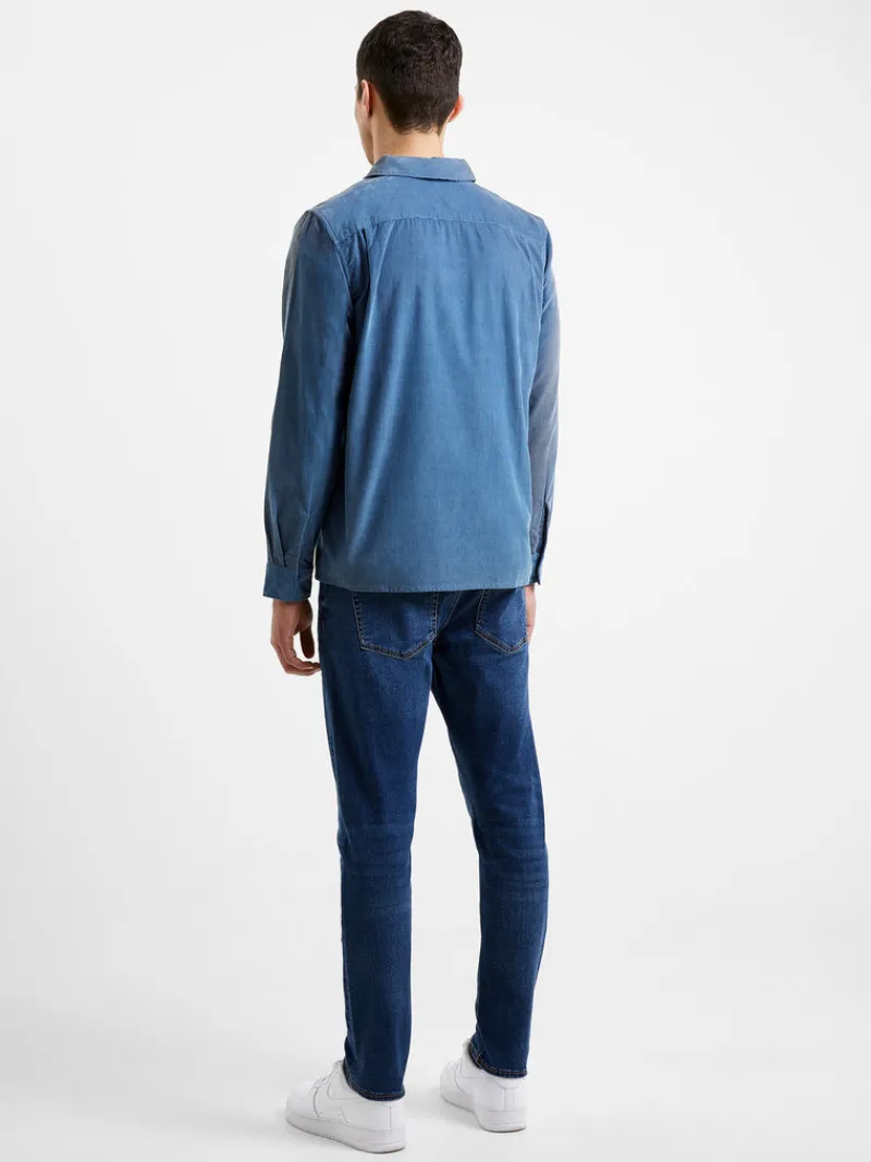 FRENCH CONNECTION Sale | Men's Shirts<Cord Zip Shirt Blue
