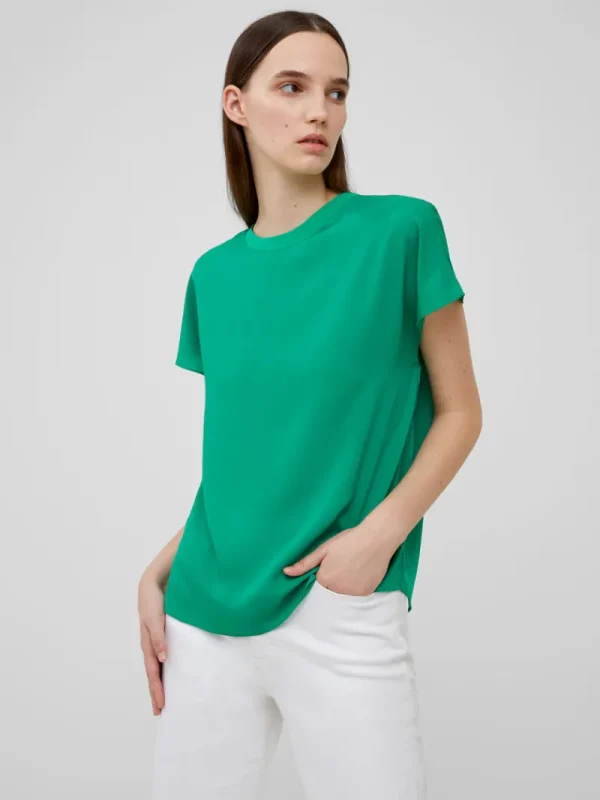 FRENCH CONNECTION Tops<Crepe Light Crew Neck Top JellyBean