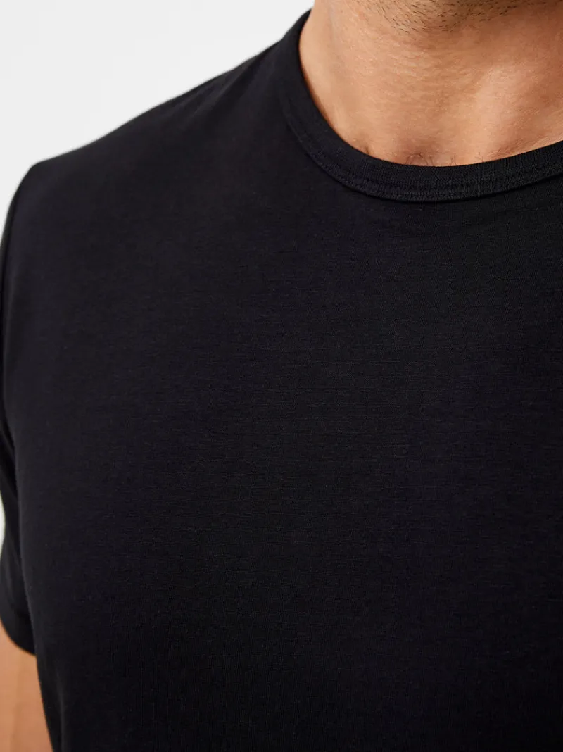 FRENCH CONNECTION T-Shirts & Polo Shirts<Crew 081 T-Shirt Black