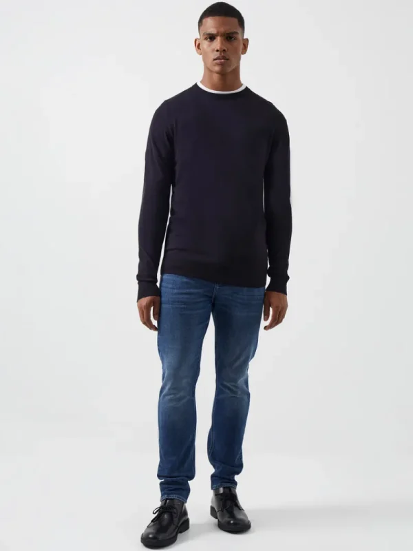 FRENCH CONNECTION Jumpers & Cardigans<Crew Neck Knit Jumper DarkNavyMel