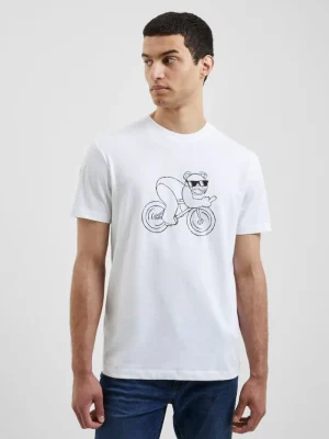 FRENCH CONNECTION T-Shirts & Polo Shirts<Cycling Rude Bear Organic T-Shirt LinenWhite