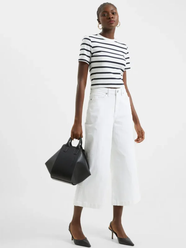 FRENCH CONNECTION Jeans | Women's Trousers<Denim Stretch Culottes White