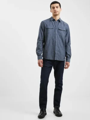 FRENCH CONNECTION Men's Shirts<Denim Western Shirt RinseWash