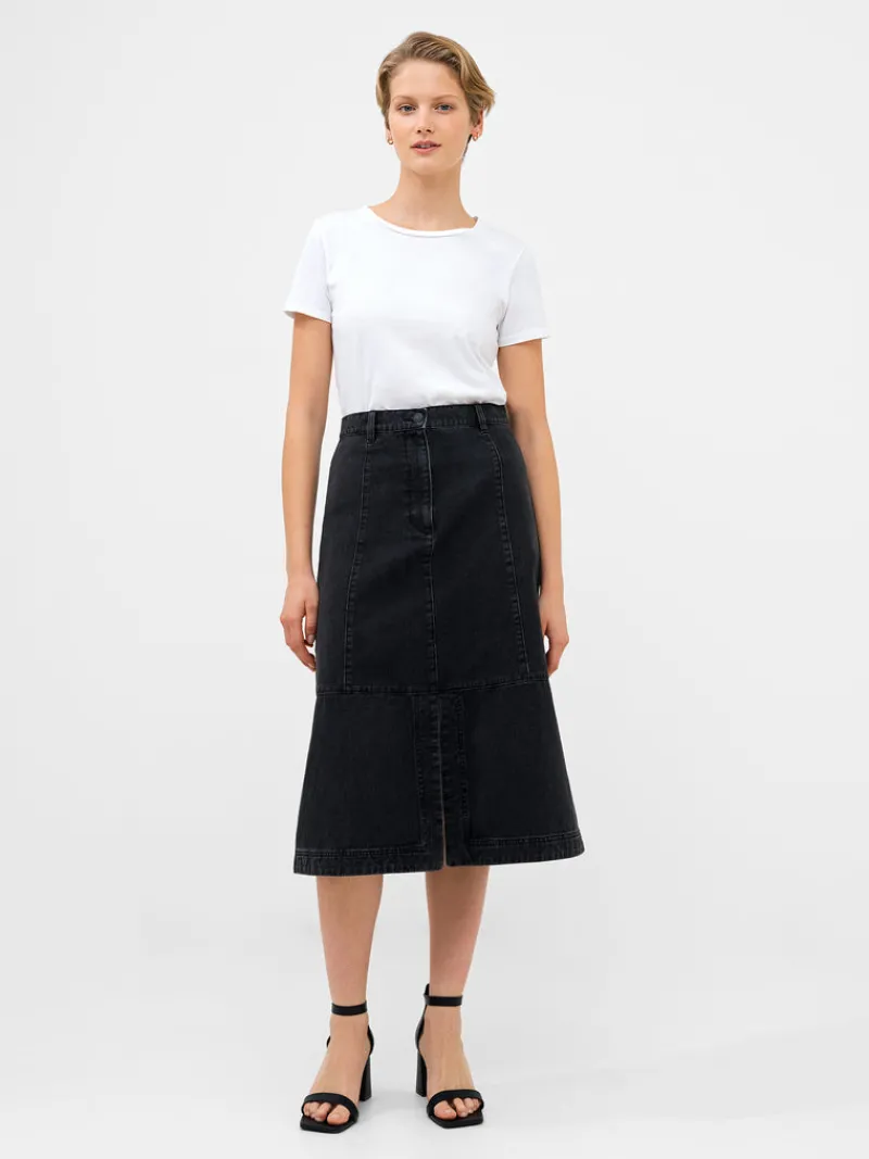 FRENCH CONNECTION Women's Skirts | Skirts & Shorts | Jeans<Denver Denim Midi Skirt VintageBlack