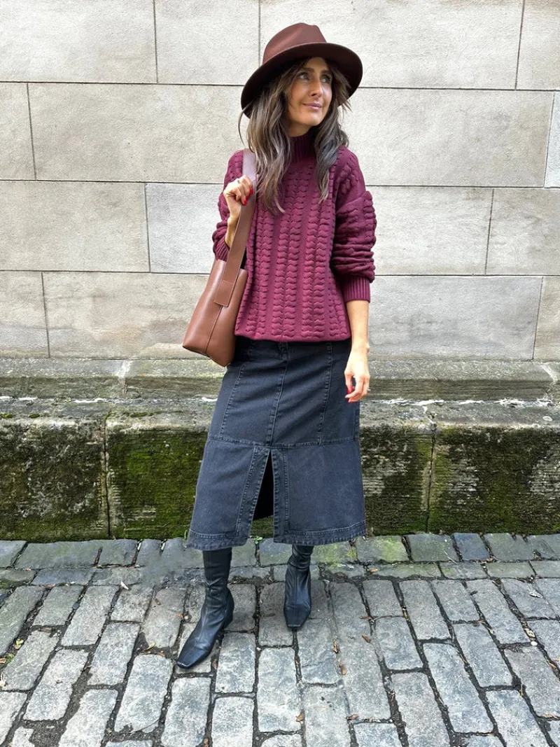 FRENCH CONNECTION Women's Skirts | Skirts & Shorts | Jeans<Denver Denim Midi Skirt VintageBlack