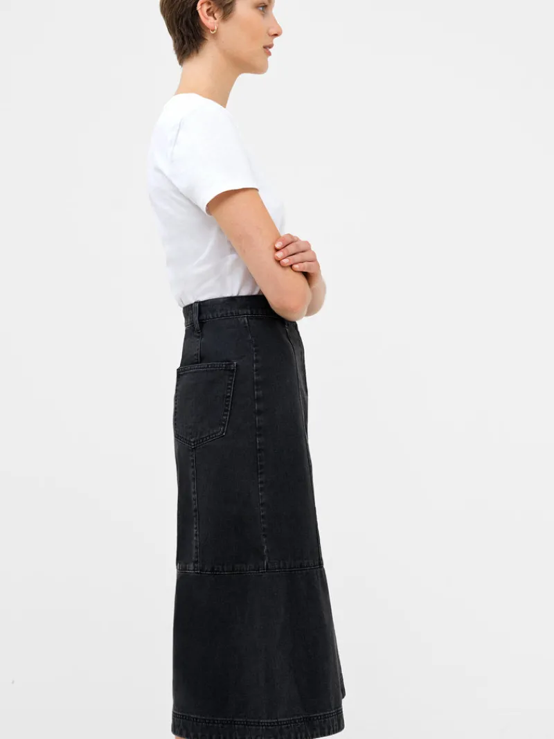 FRENCH CONNECTION Women's Skirts | Skirts & Shorts | Jeans<Denver Denim Midi Skirt VintageBlack