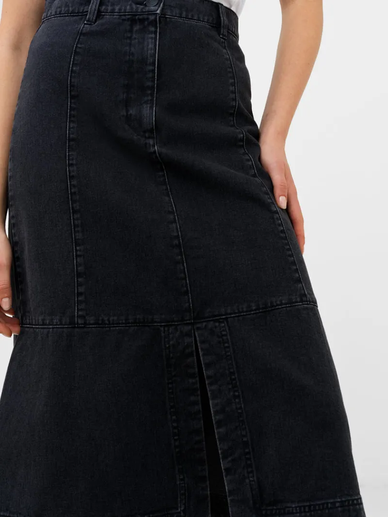 FRENCH CONNECTION Women's Skirts | Skirts & Shorts | Jeans<Denver Denim Midi Skirt VintageBlack