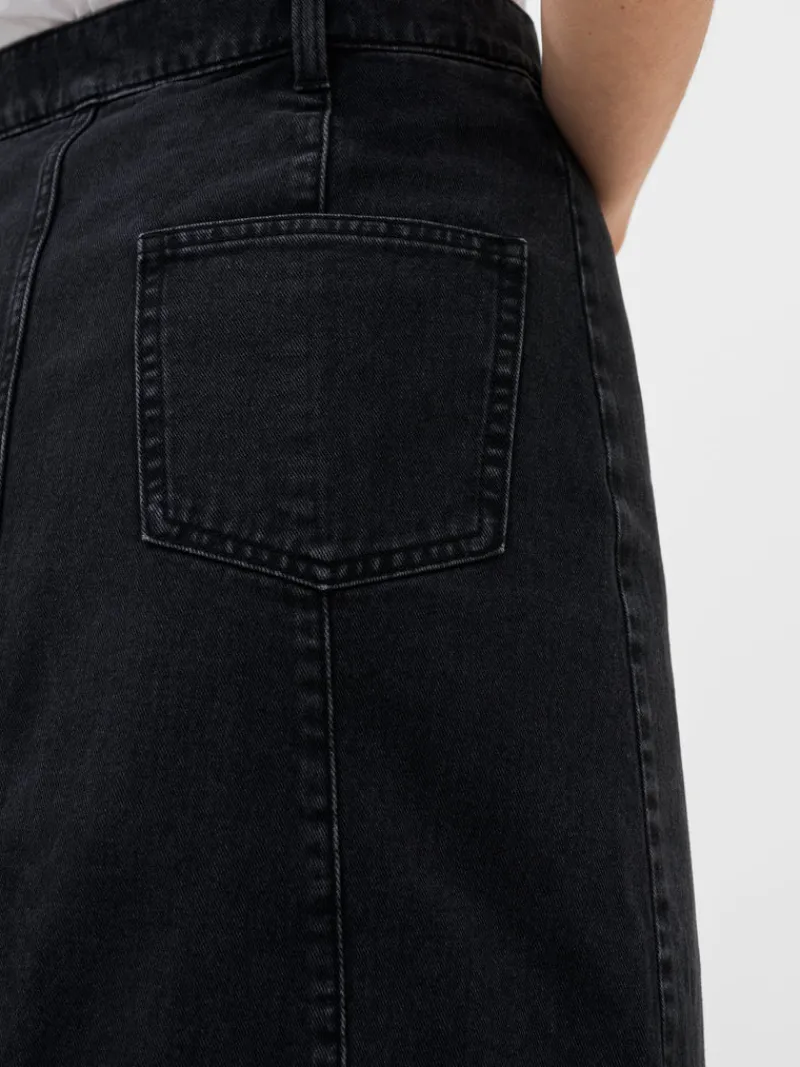 FRENCH CONNECTION Women's Skirts | Skirts & Shorts | Jeans<Denver Denim Midi Skirt VintageBlack