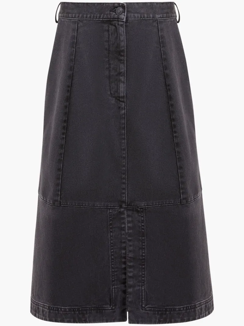 FRENCH CONNECTION Women's Skirts | Skirts & Shorts | Jeans<Denver Denim Midi Skirt VintageBlack