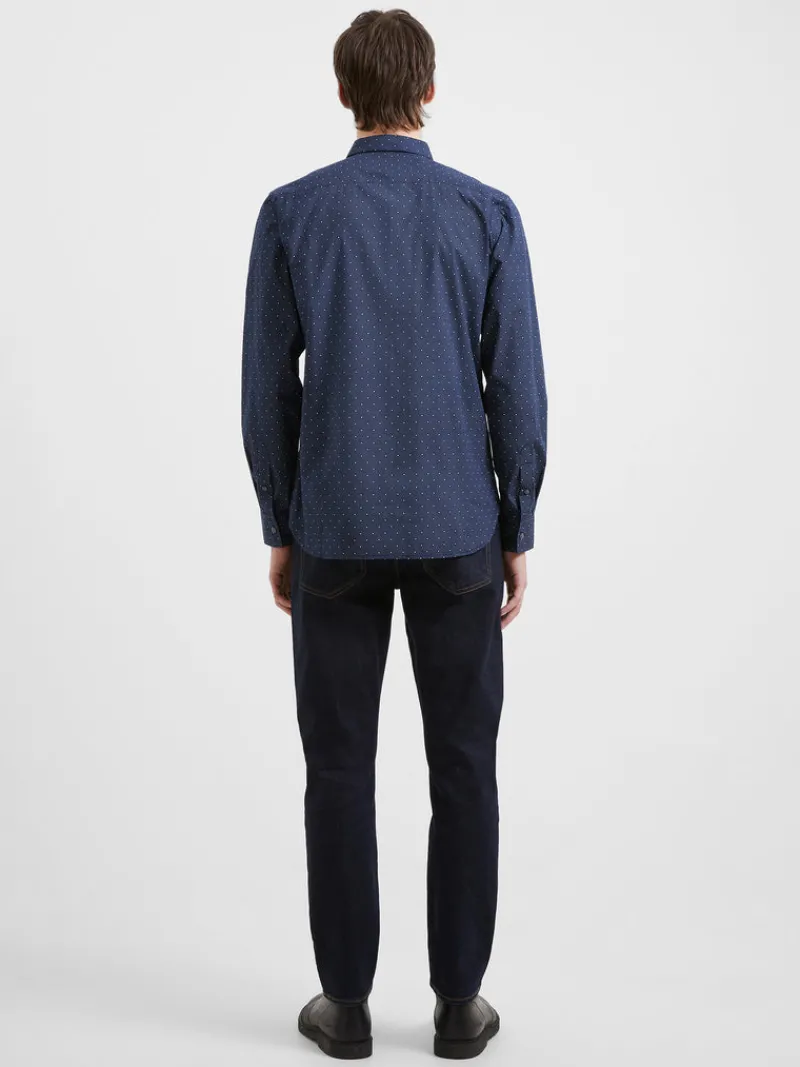 FRENCH CONNECTION Men's Shirts<Design Long Sleeve Shirt NavySpot