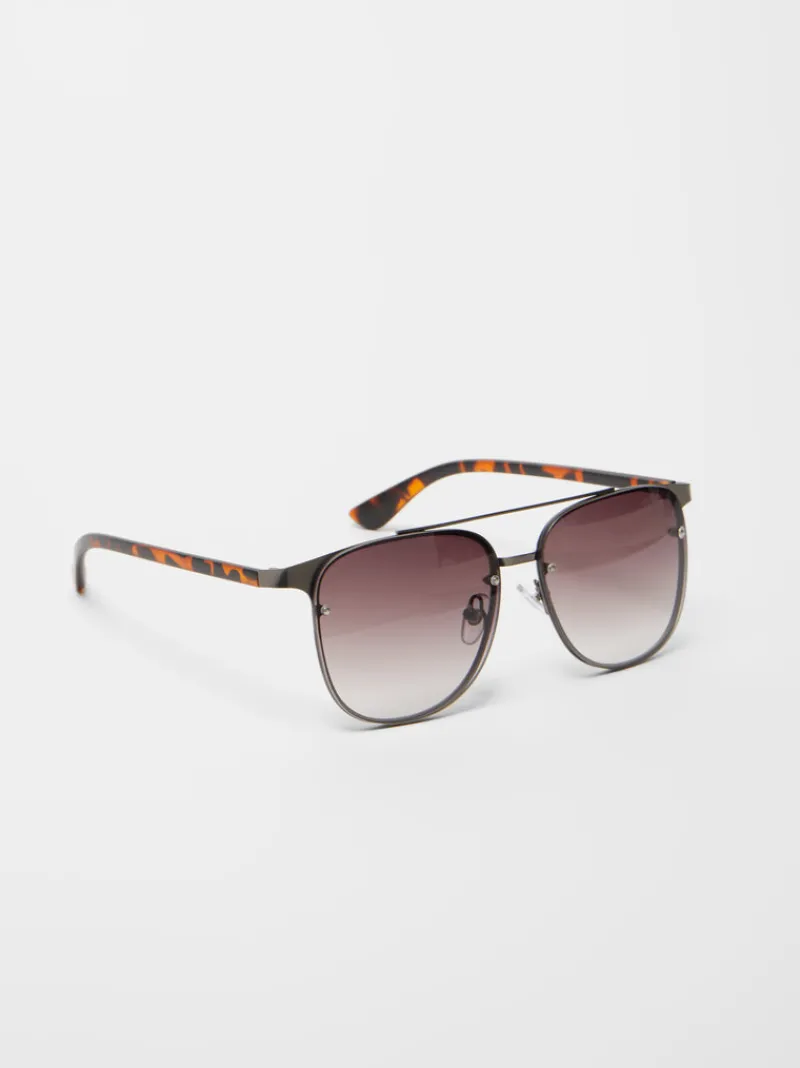 FRENCH CONNECTION Sunglasses<D-Frame Sunglasses Gunmetal