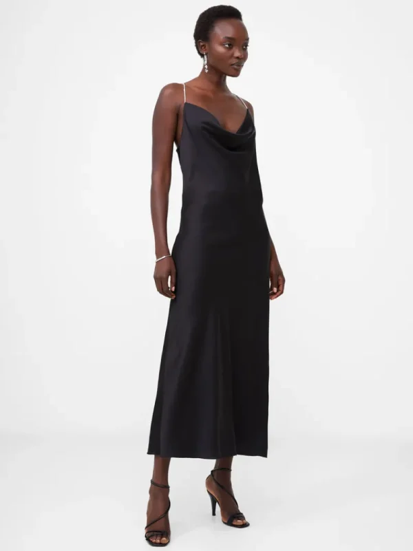 FRENCH CONNECTION Wedding Guest Dresses | Sale<Diamante Strap Slip Dress Black