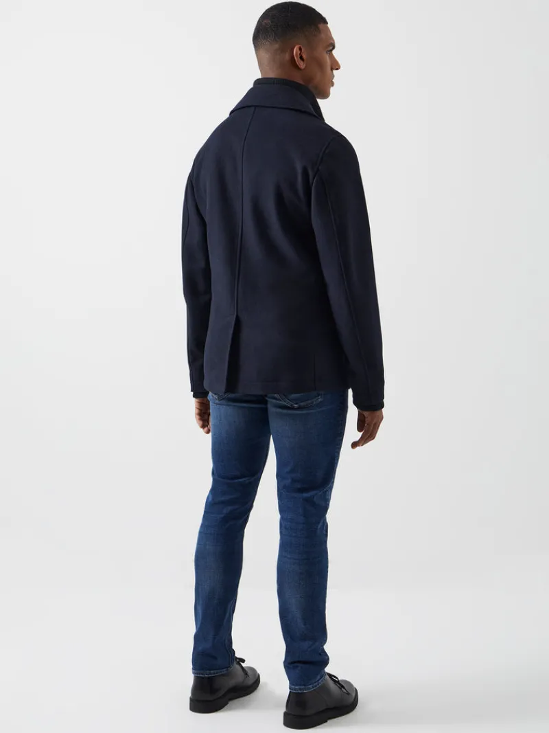 FRENCH CONNECTION Coats & Jackets<Double Breasted Layered Pea Coat DarkNavy